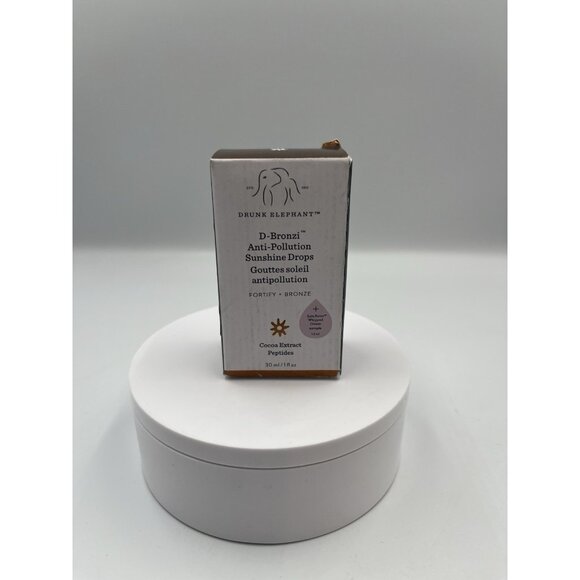 Drunk Elephant D-Bronzi Anti-Pollution Sunshine Drops - 1oz. Lot Of One SEE NIB - Picture 2 of 16